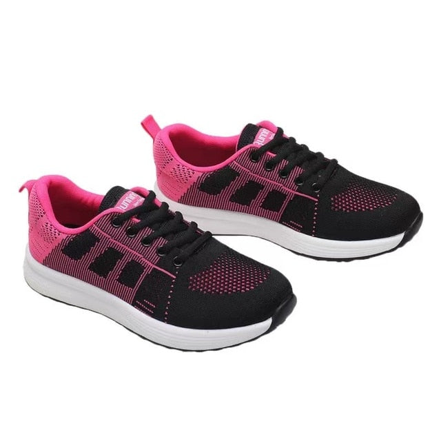 Womens Mesh Flats Sneakers